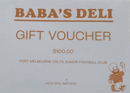 Baba's Deli $100 Voucher