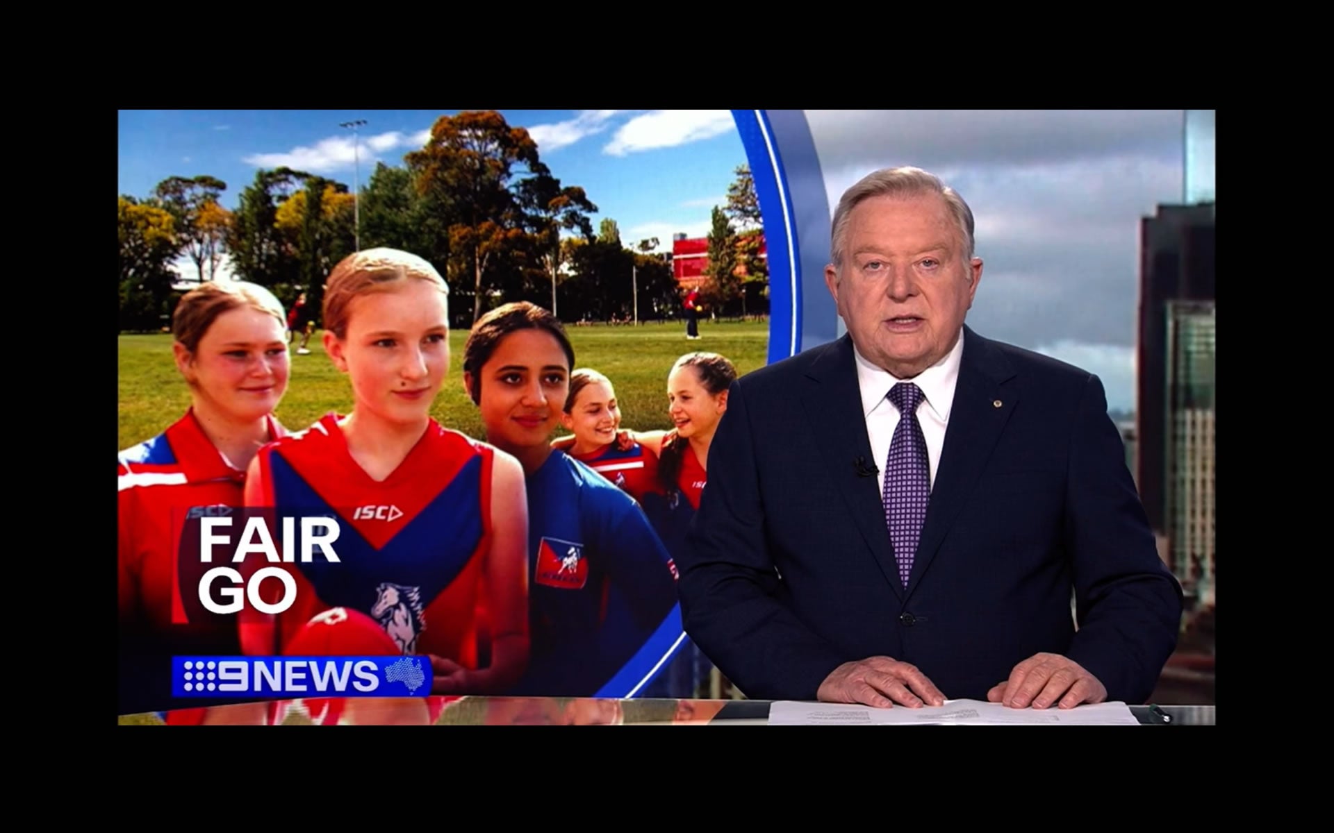 Load video: TeamSports4Girls on Channel9 News 